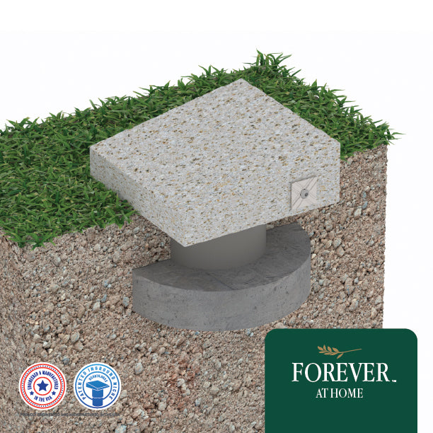 Small Single Deep In-Ground Niche Memorializing Surface Predefined Artwork