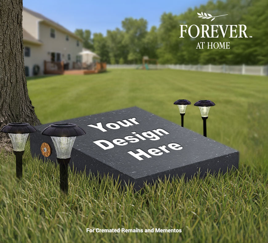 Large Single Deep In-Ground Niche Memorializing Surface Predefined Artwork