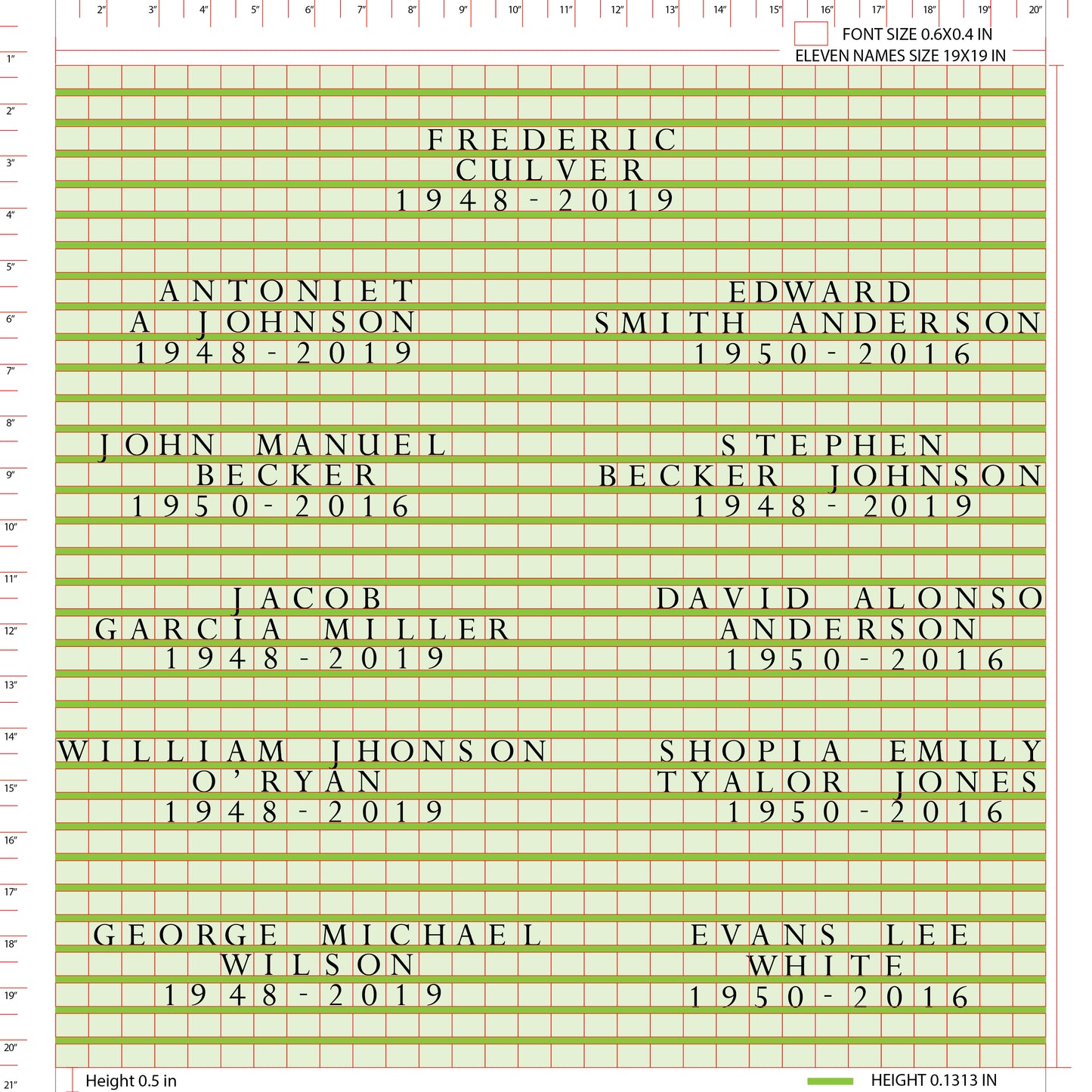 Large Granite In-Ground Niche Memorializing Surface Predefined Artwork