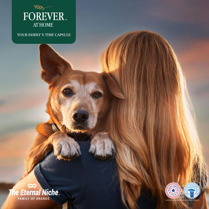 Large Granite In-Ground Niche Memorializing Surface Predefined Artwork