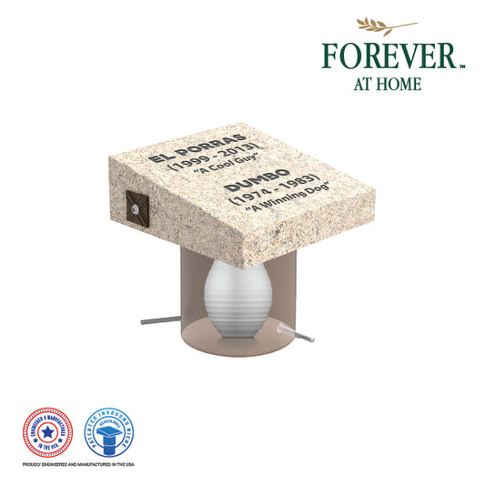 Small Single Deep In-Ground Niche Memorializing Surface Predefined Artwork