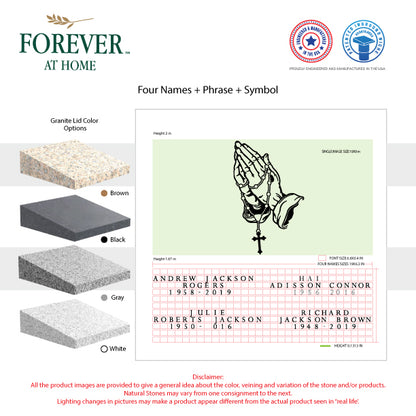 Large Single Deep In-Ground Niche Memorializing Surface Predefined Artwork