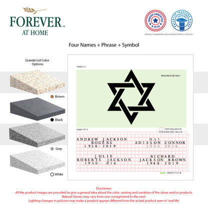 Large Single Deep In-Ground Niche Memorializing Surface Predefined Artwork