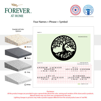 Large Single Deep In-Ground Niche Memorializing Surface Predefined Artwork