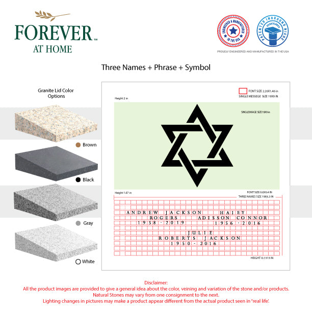 Large Single Deep In-Ground Niche Memorializing Surface Predefined Artwork