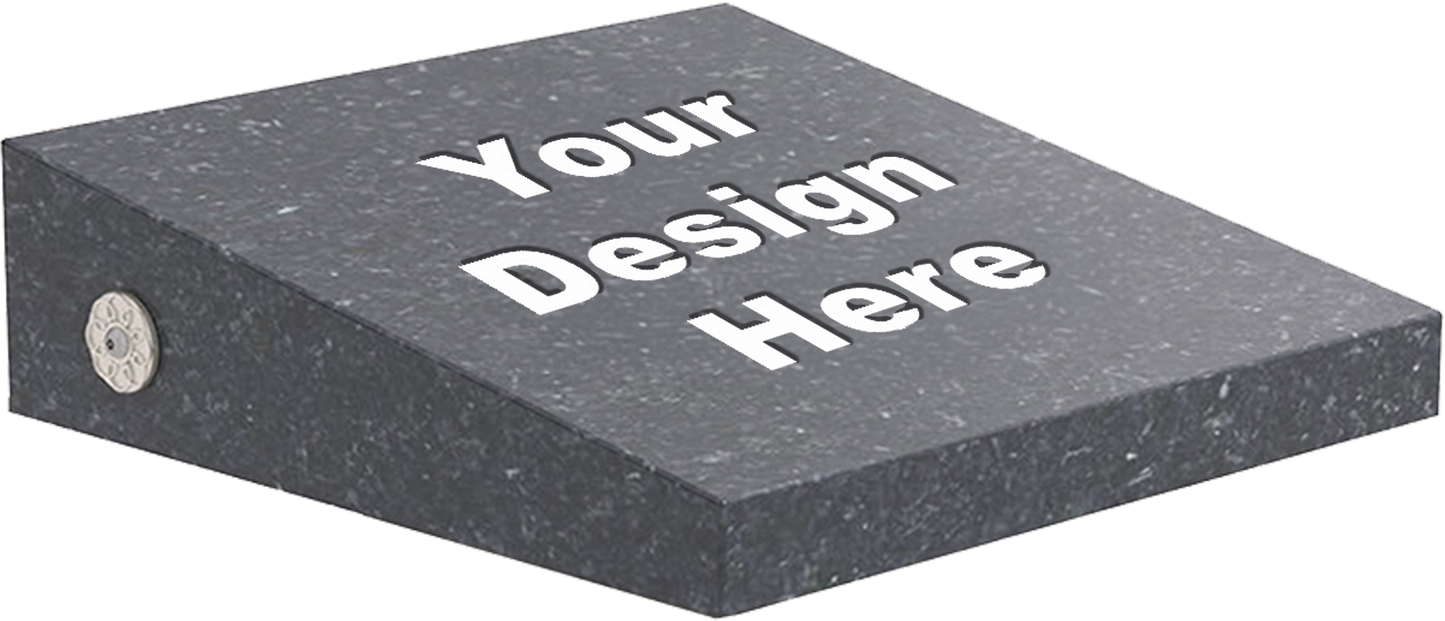 Large Single Deep In-Ground Niche Memorializing Surface Predefined Artwork