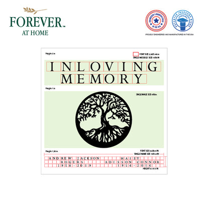 Large Granite In-Ground Niche Memorializing Surface Predefined Artwork