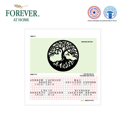 Large Granite In-Ground Niche Memorializing Surface Predefined Artwork