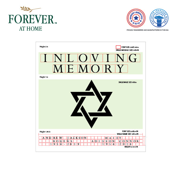 Large Granite In-Ground Niche Memorializing Surface Predefined Artwork