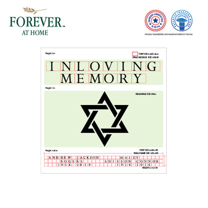 Large Granite In-Ground Niche Memorializing Surface Predefined Artwork