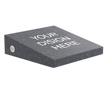 Large Granite In-Ground Niche Memorializing Surface Predefined Artwork