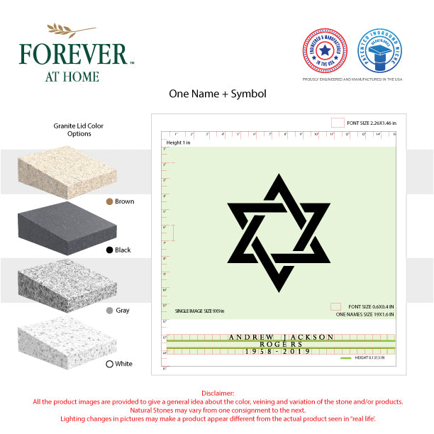 Small Single Deep In-Ground Niche Memorializing Surface Predefined Artwork