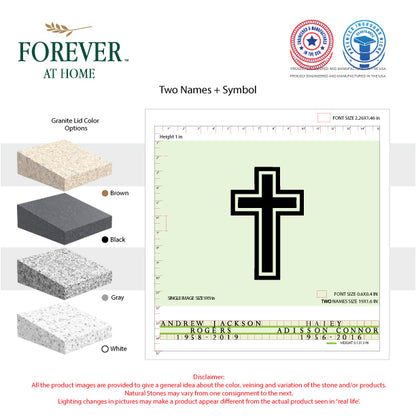 Small Single Deep In-Ground Niche Memorializing Surface Predefined Artwork