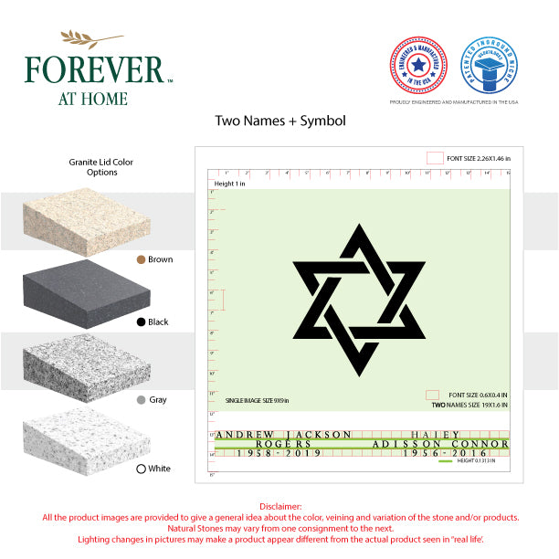 Small Single Deep In-Ground Niche Memorializing Surface Predefined Artwork