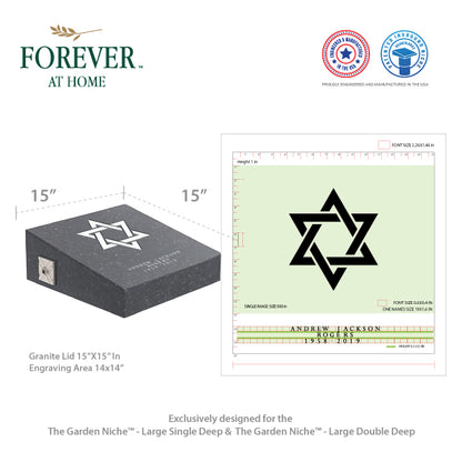 Small Single Deep In-Ground Niche Memorializing Surface Predefined Artwork