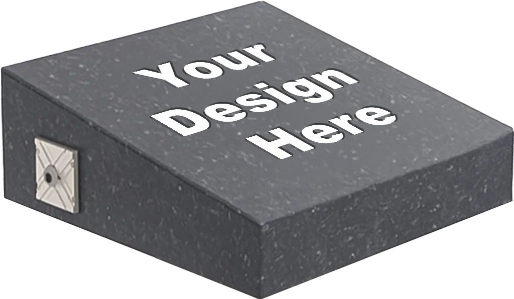 Small Single Deep In-Ground Niche Memorializing Surface Predefined Artwork