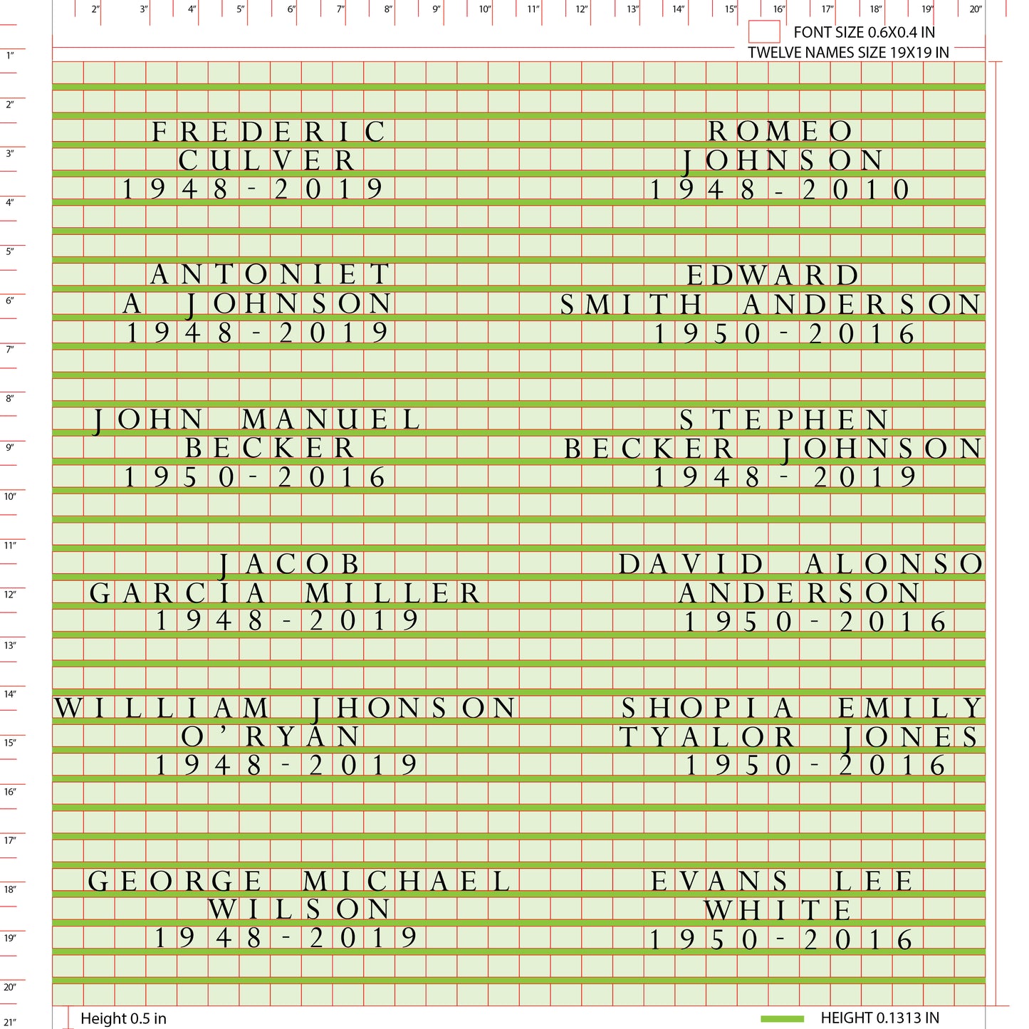 Large Granite In-Ground Niche Memorializing Surface Predefined Artwork